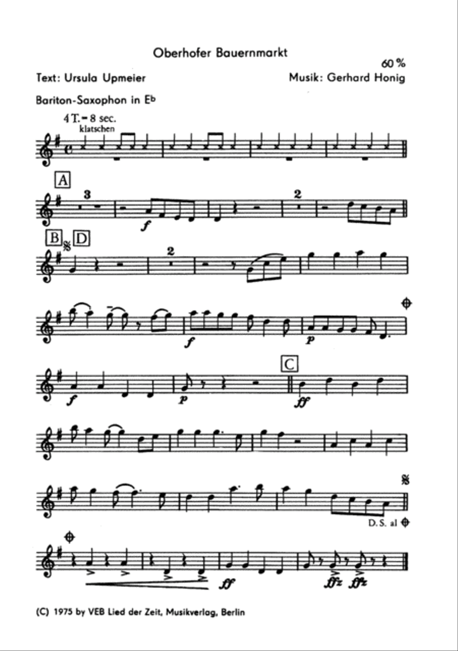 Oberhofer Bauernmarkt Clarinet scores gallery preview page 2