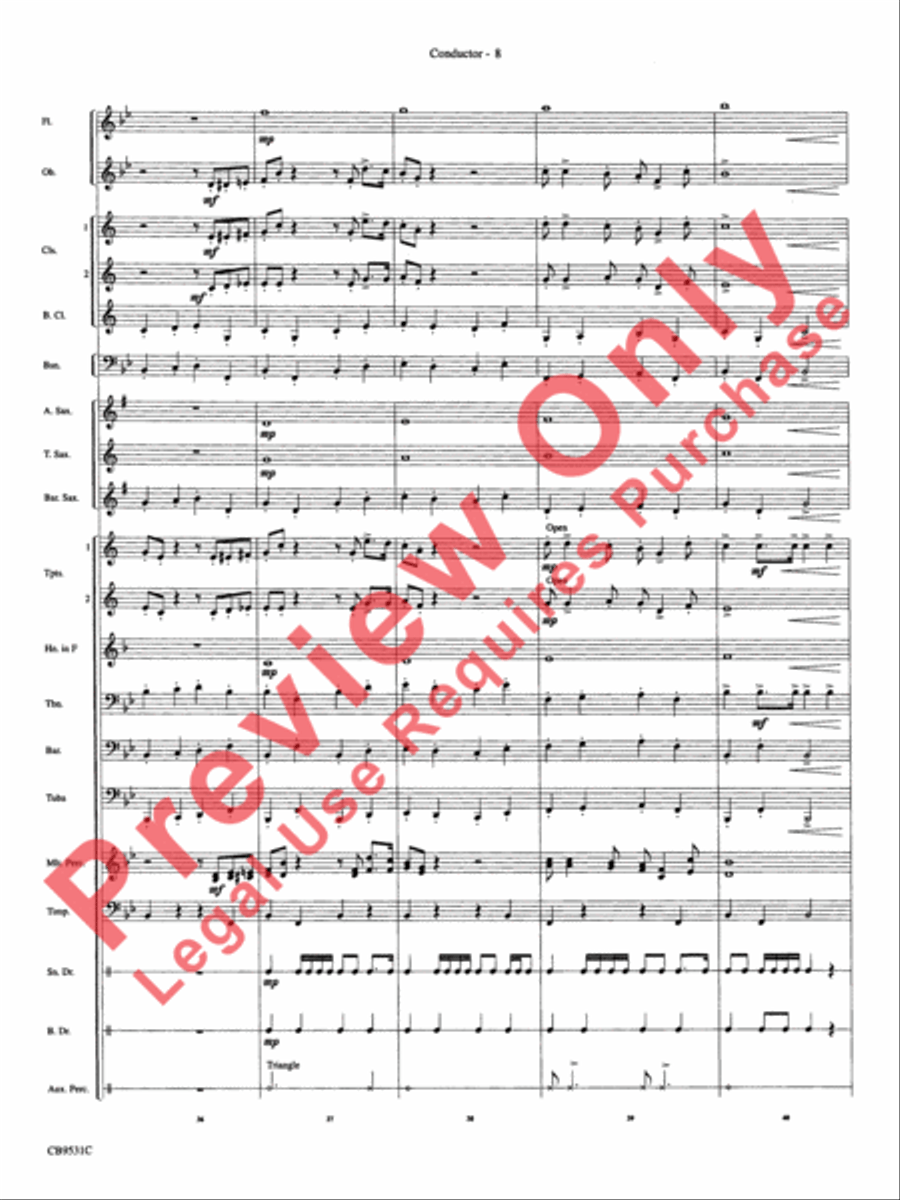 The Great Escape March The Great Escape March Concert Band scores gallery preview page 11