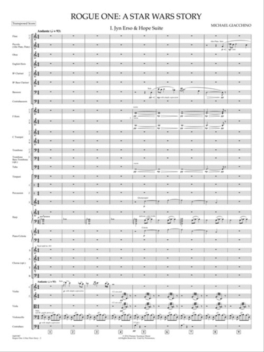 Rogue One: A Star Wars Story Full Orchestra scores gallery preview page 3
