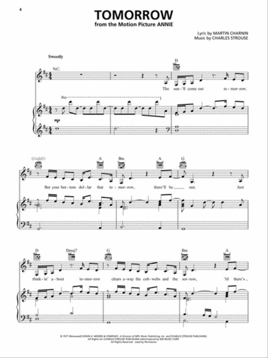 Songs from A Star Is Born, La La Land, The Greatest Showman, and More Movie Musicals Piano, Vocal, Guitar scores gallery preview page 3