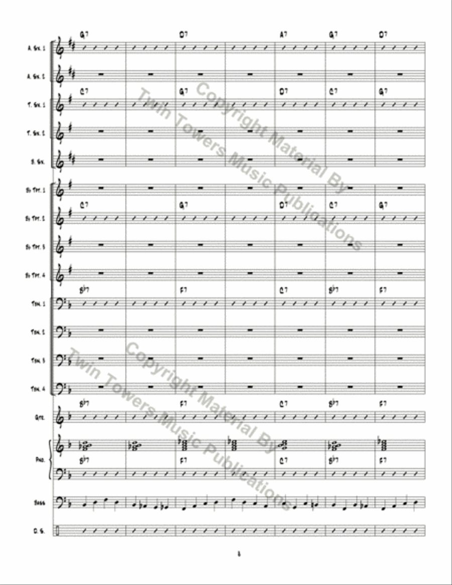 Big Red Rooster Jazz Ensemble scores gallery preview page 9