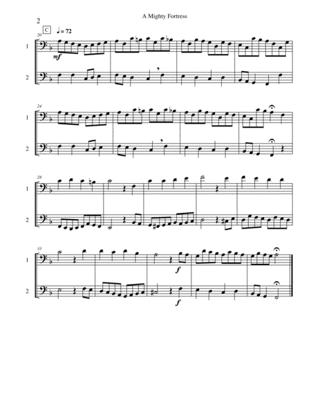 101 Selected Hymns, Spirituals, and Spiritual Songs for the Performing Duet - trombone (euphonium) and tuba (bass trombone)
