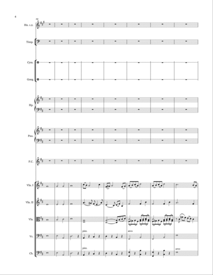 Nocturne for Small Orchestra 3-Part scores gallery preview page 4