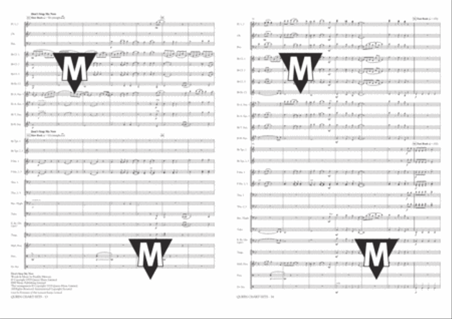 Queen Chart Hits Queen Chart Hits Concert Band scores gallery preview page 8
