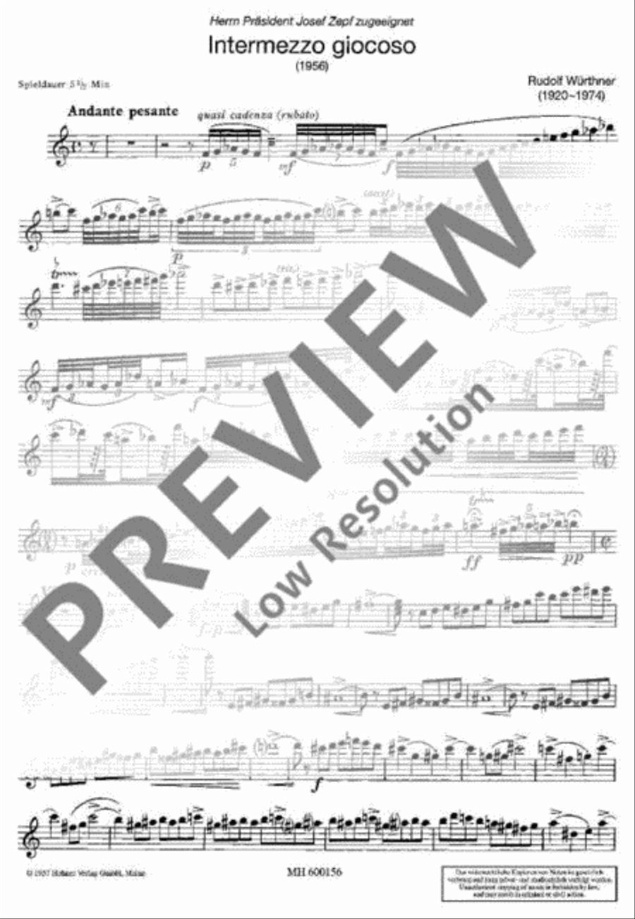 Intermezzo giocoso Piano Accompaniment scores gallery preview page 10