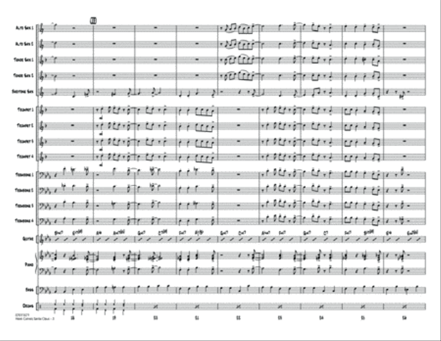 Here Comes Santa Claus (Right Down Santa Claus Lane) - Full Score Score scores gallery preview page 3