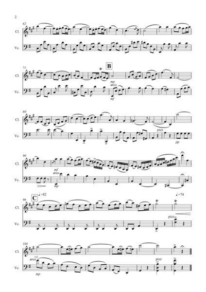 Chanson de Matin for Clarinet and Cello Duet image number null