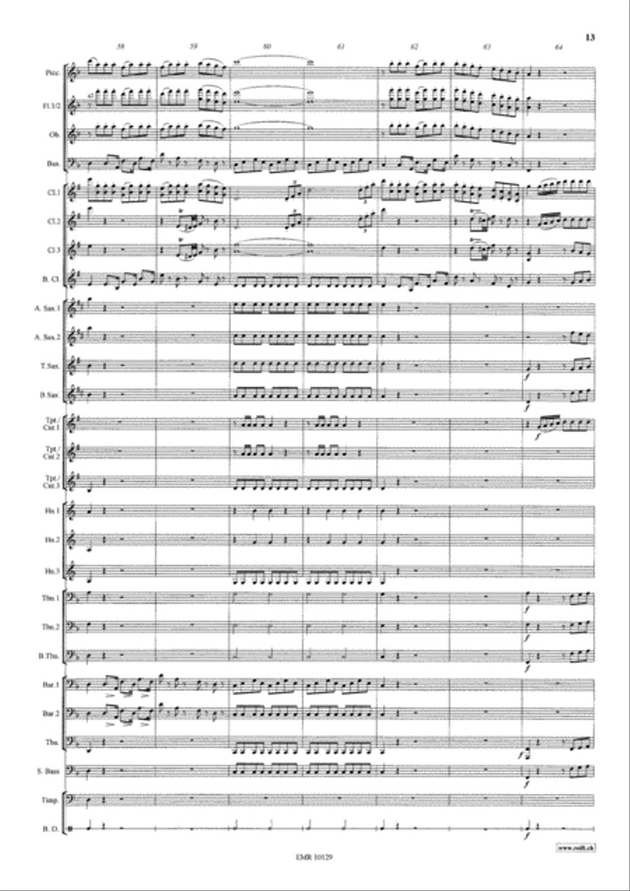 The Barber Of Seville Concert Band scores gallery preview page 14