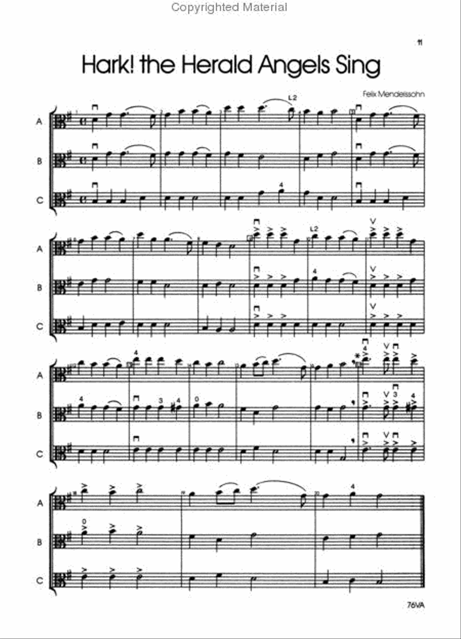 Christmas Kaleidoscope - Viola Orchestra scores gallery preview page 3
