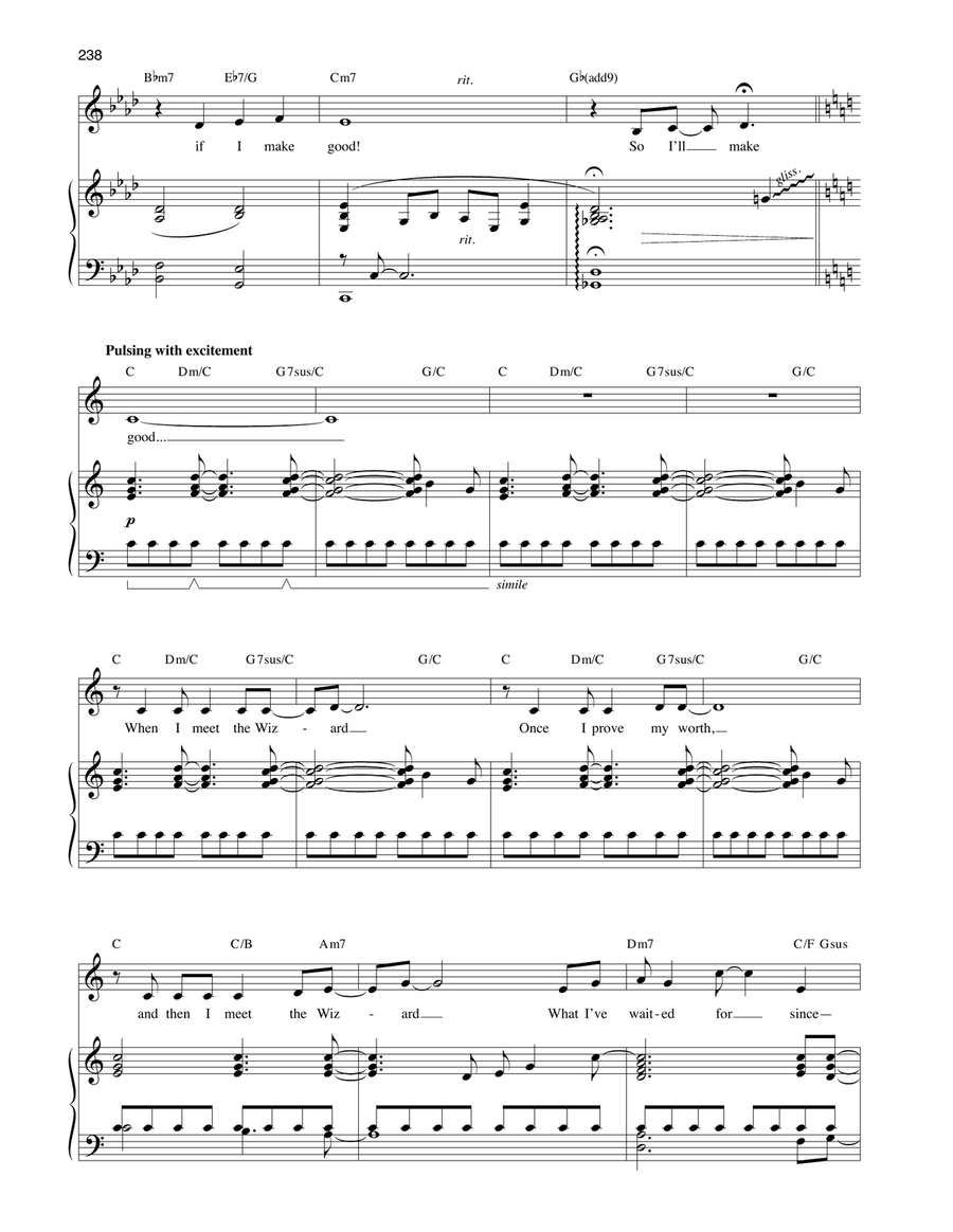 The Wizard And I (from Wicked) Voice scores gallery preview page 2