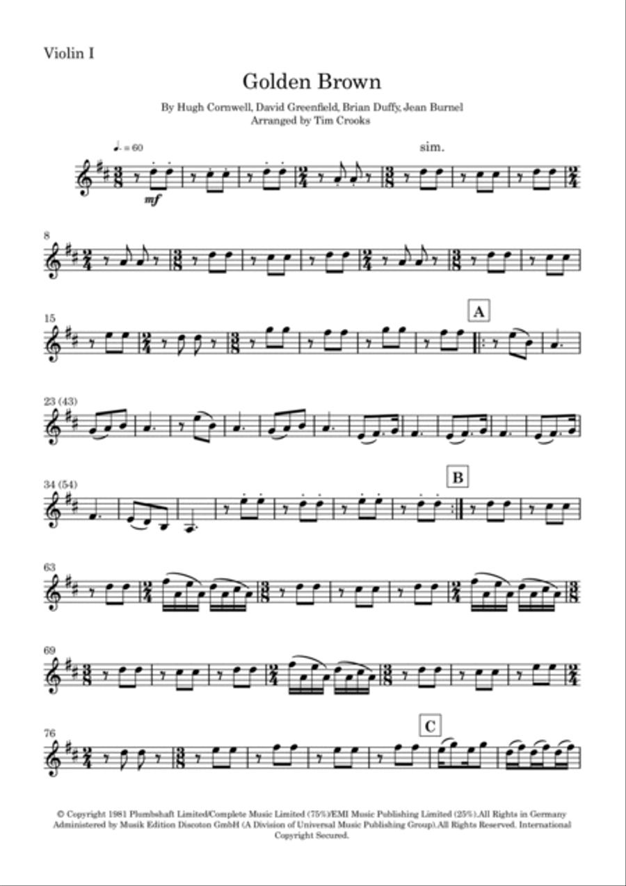 Golden Brown String Quartet scores gallery preview page 6