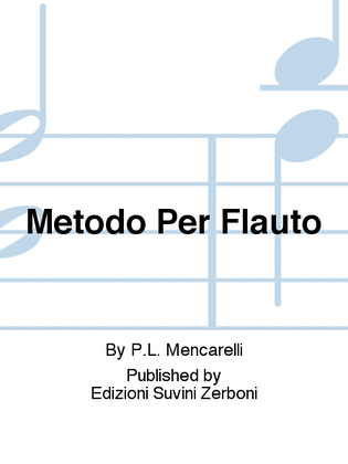 Book cover for Metodo Per Flauto