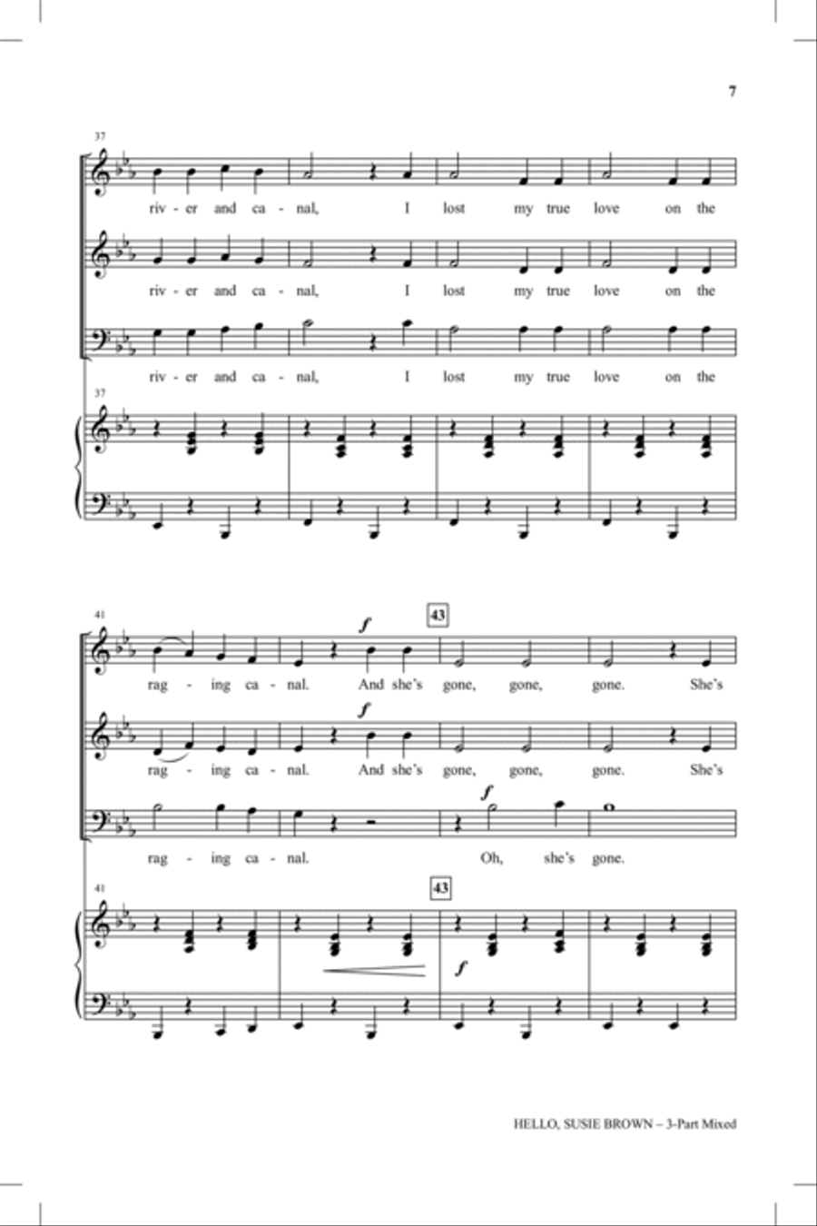 Hello, Susie Brown Hello, Susie Brown 3-Part scores gallery preview page 6