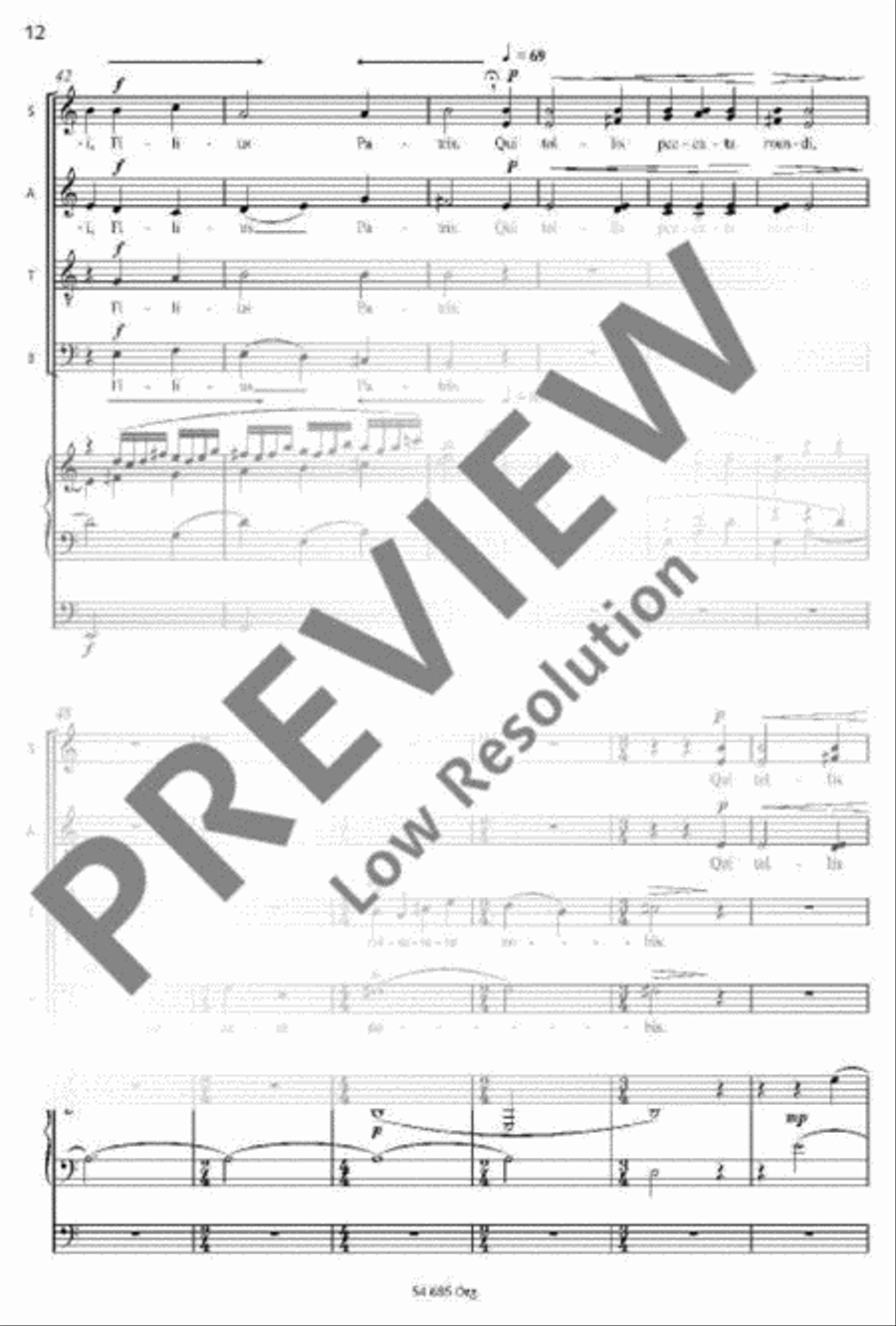 Missa brevis Mixed Choir scores gallery preview page 9