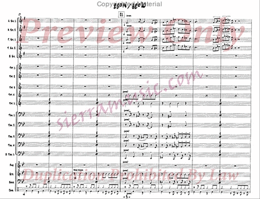 23 degrees N 82 degrees W Jazz Ensemble scores gallery preview page 4