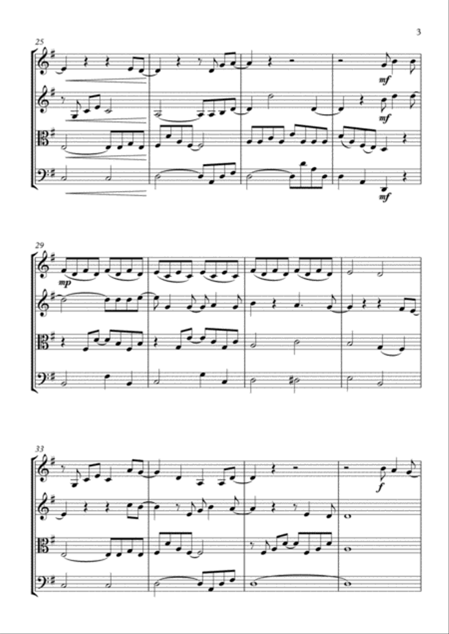 Feels Like Home Feels Like Home String Quartet scores gallery preview page 4
