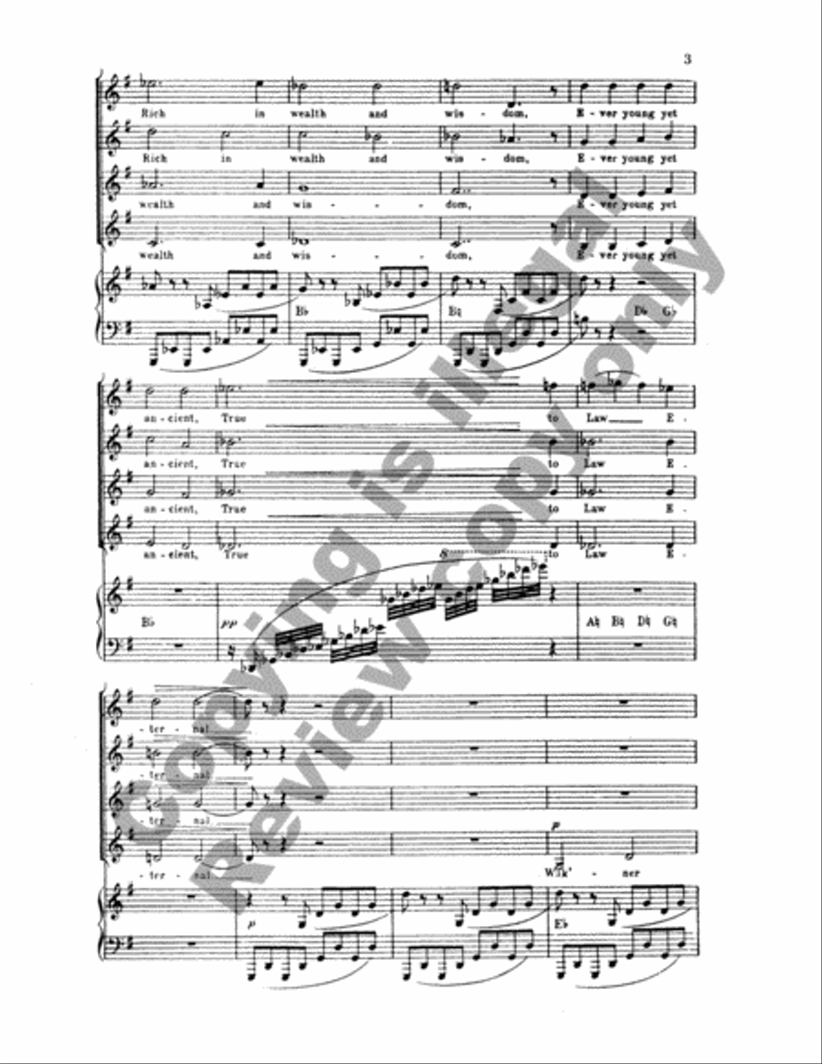 Choral Hymns from the Rig-Veda, Group 3 SSAA scores gallery preview page 15
