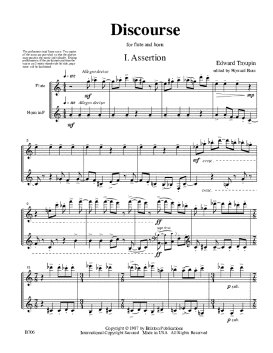 Discourse Flute scores gallery preview page 2