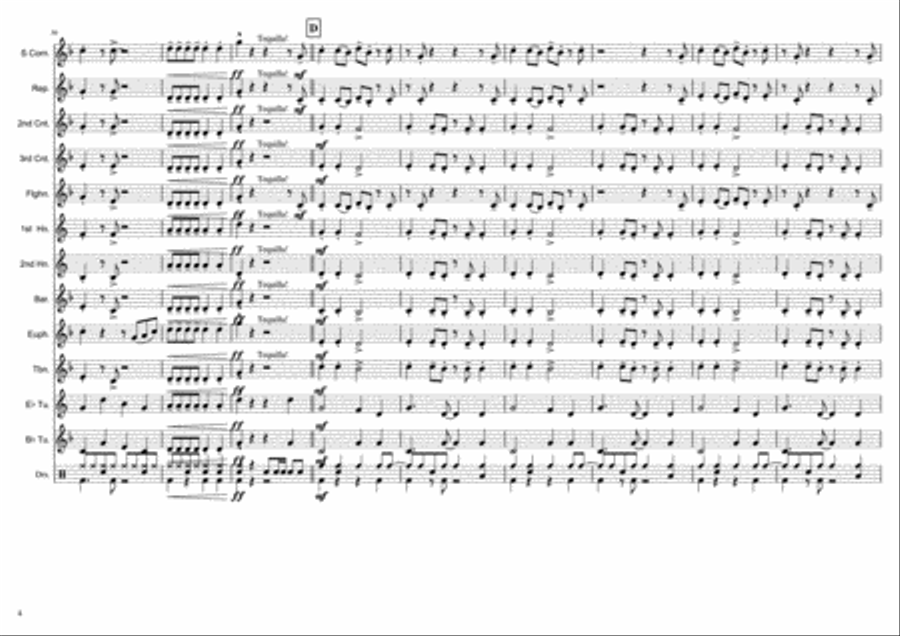 Tequila Brass Ensemble scores gallery preview page 4