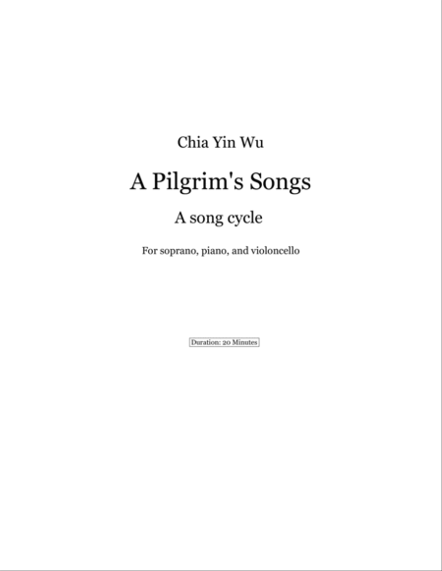 V. 慈愛. Ci Ai, from A Pilgrim's Songs Piano Trio scores gallery preview page 2