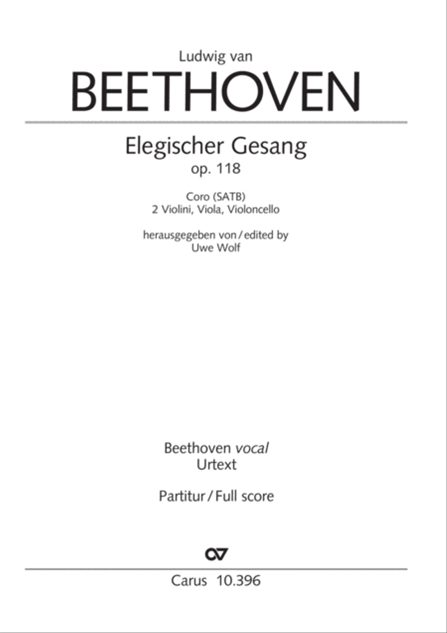 Elegiac Song 4-Part scores gallery preview page 2