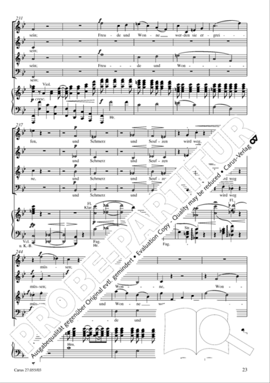 Ein Deutsches Requiem (German Requiem) 4-Part scores gallery preview page 26