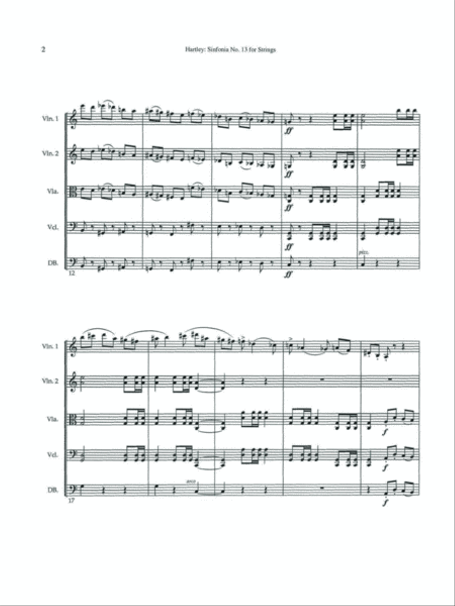 Sinfonia No. 13 for Strings String Orchestra scores gallery preview page 4