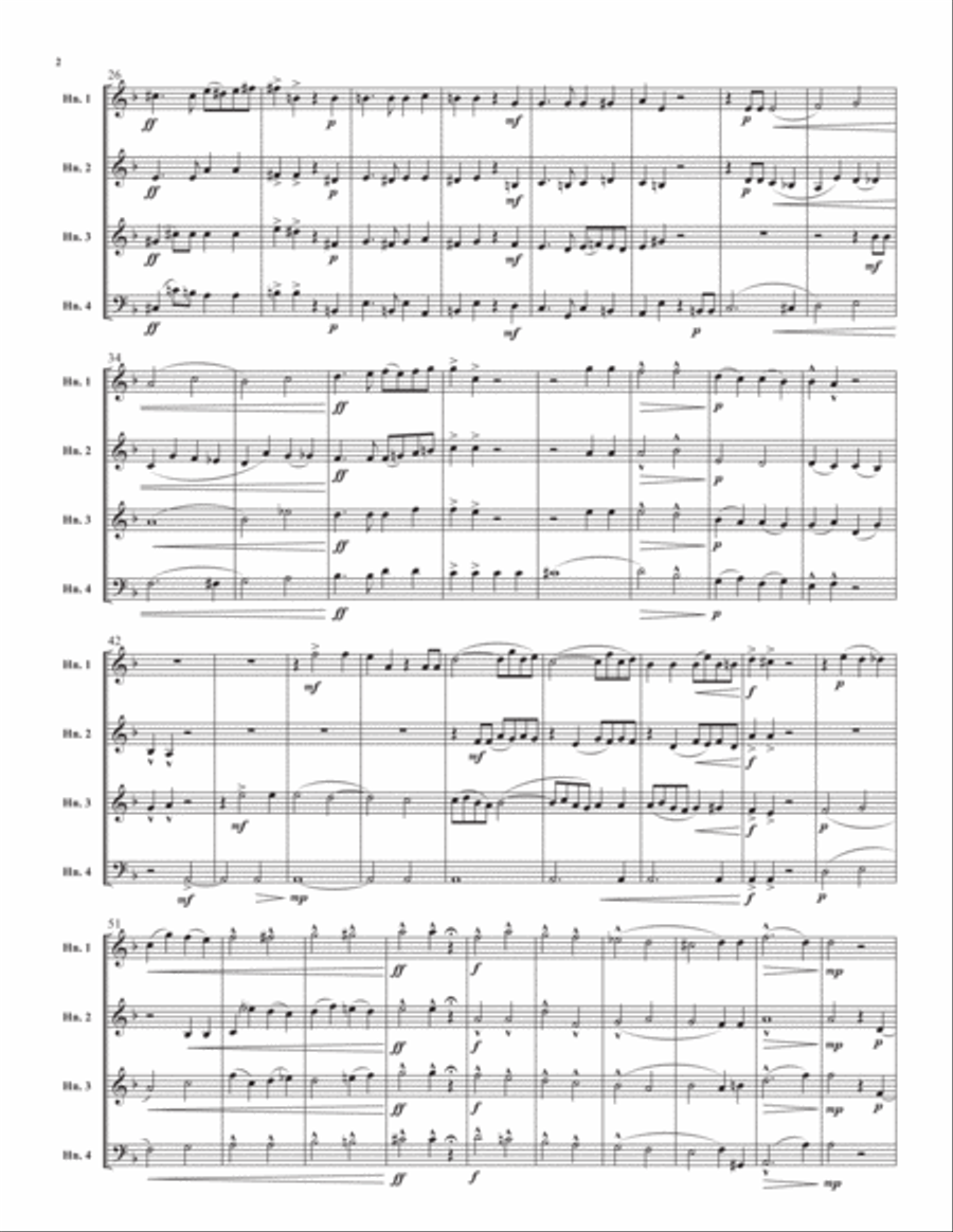 Bruckner Suite Horn scores gallery preview page 3