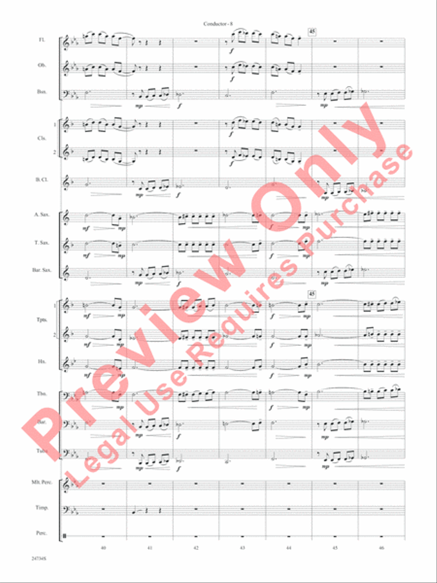 Nocturne (Opus 9, No. 2) Concert Band scores gallery preview page 11