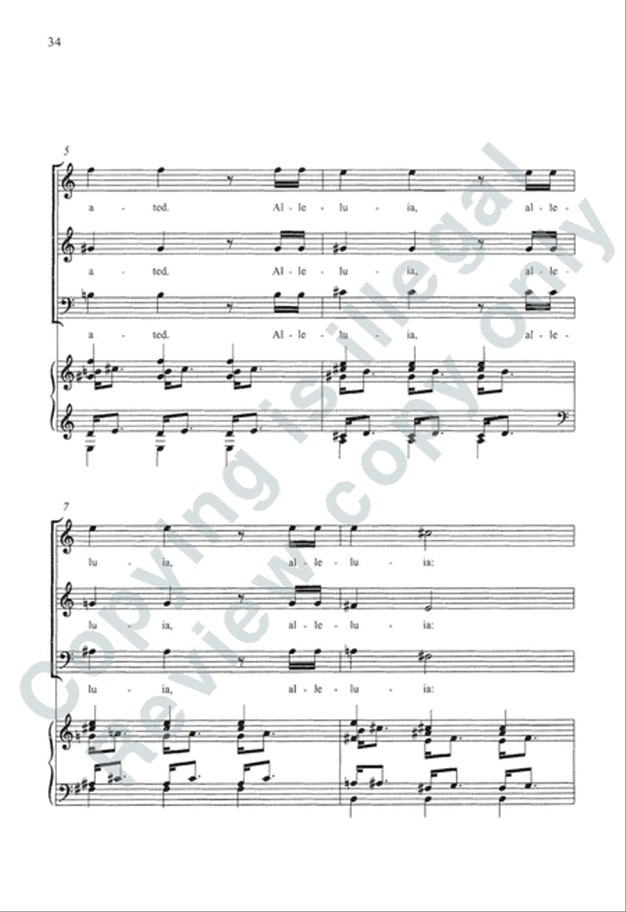 Somerset Anthem Books, Volume III (Holy Spirit) 3-Part scores gallery preview page 36