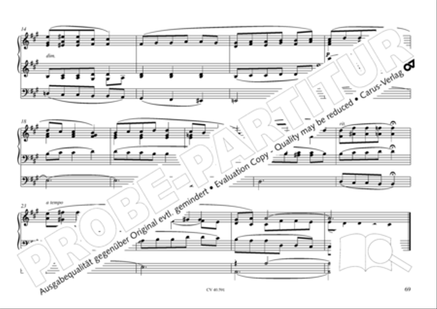 Free Organ Music from the Romantic Period, Vol. III (Freie Orgelmusik der Romantik, Band III) Organ scores gallery preview page 70