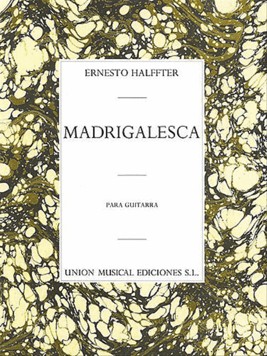 Ernesto Halffter: Madrigalesca Guitar scores gallery preview page 1