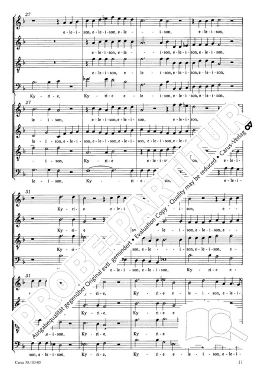 Introitus und Kyrie Introitus und Kyrie 4-Part scores gallery preview page 12