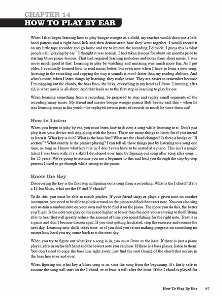 How to Play Boogie Woogie Piano Piano Method scores gallery preview page 7