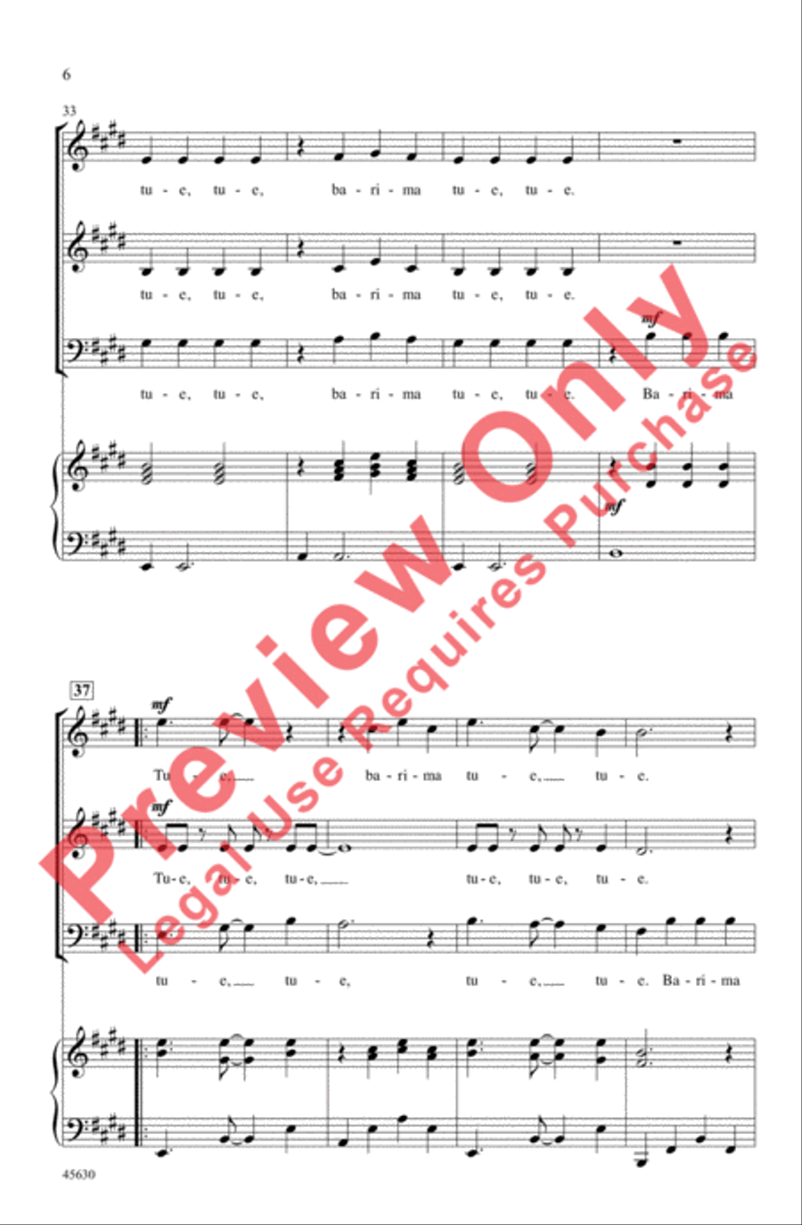 Tue, Tue 3-Part scores gallery preview page 6