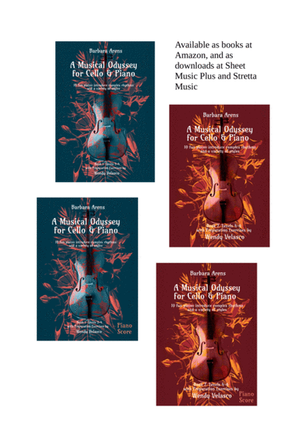 A Musical Odyssey for 2 Cellos - Duet Edition of Books 1+2 with Preparation Exercises by Wendy Vela image number null