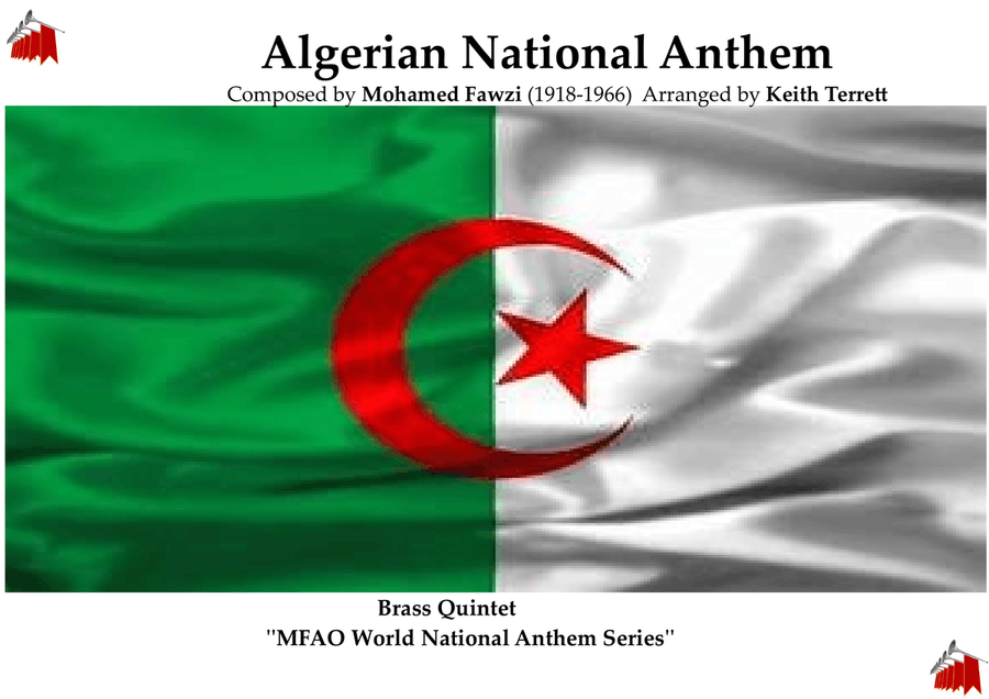 Algerian National Anthem for Brass Quintet Brass Quintet scores gallery preview page 1
