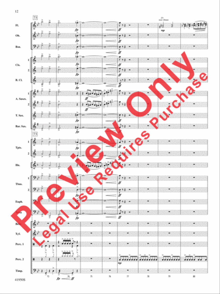 Mechanism Concert Band scores gallery preview page 13
