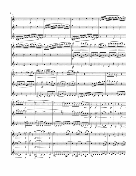 Trio, opus 87, for clarinet trio