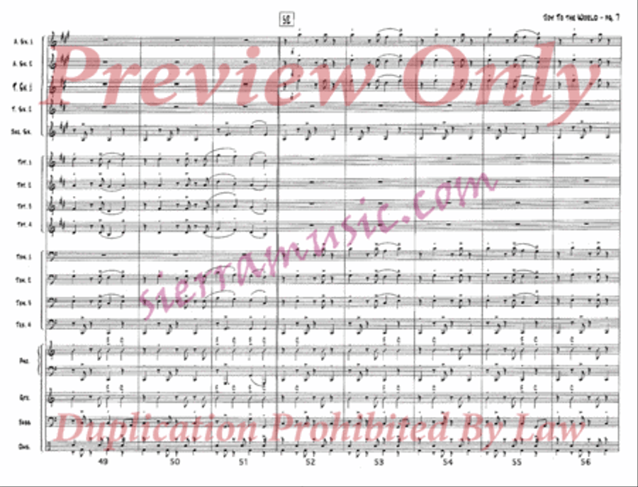 Joy to the World Jazz Ensemble scores gallery preview page 8