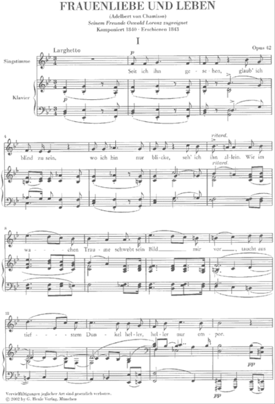 A Woman's Love and Life, Op. 42