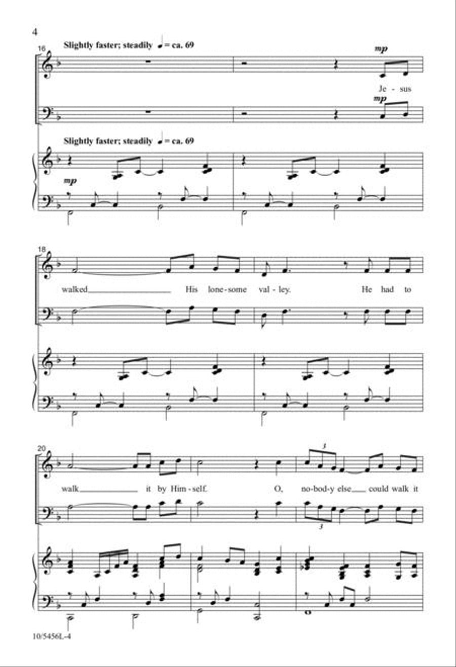 Must Jesus Bear the Cross 3-Part scores gallery preview page 4