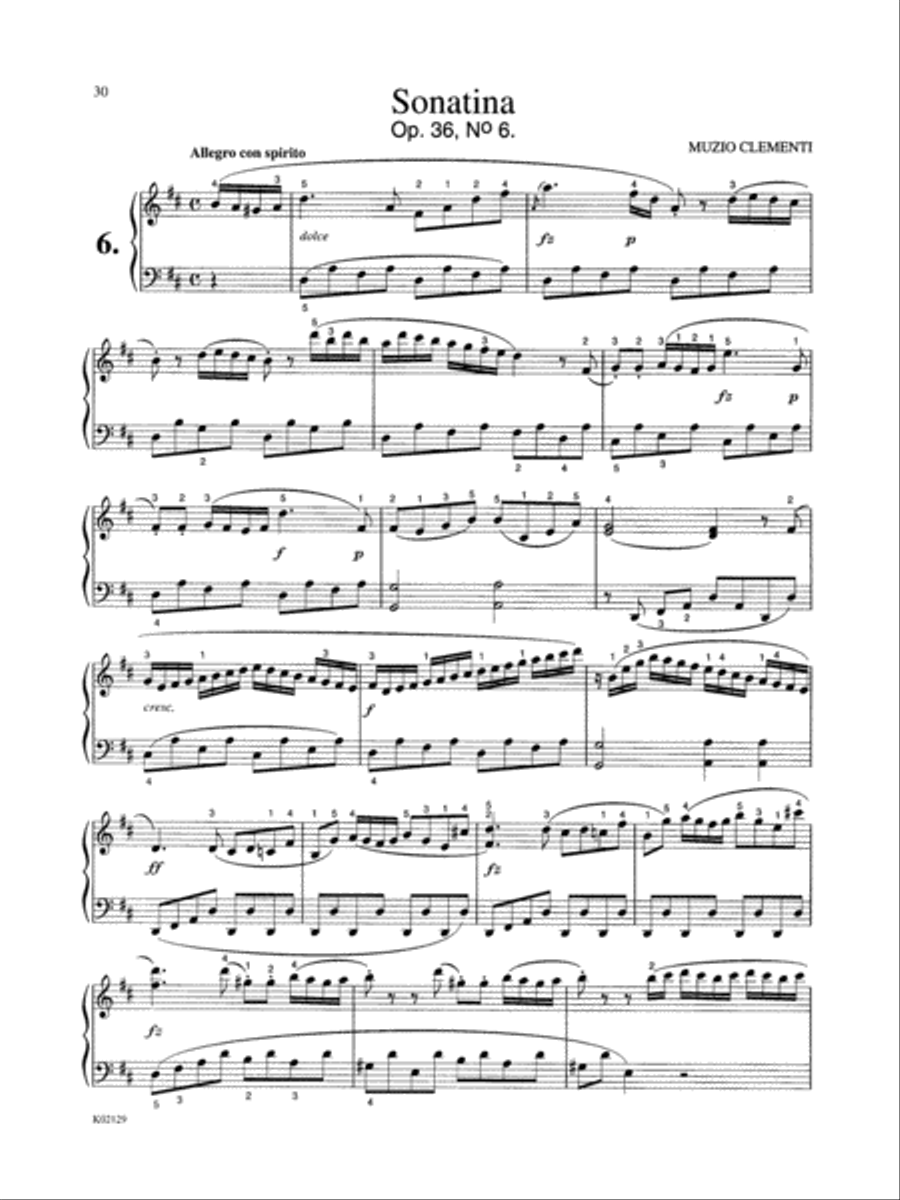 Six Sonatinas, Op. 36 Piano Solo scores gallery preview page 3
