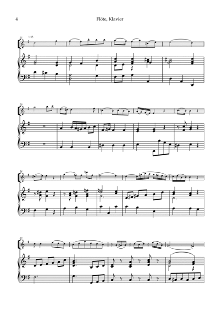 Sonata V Part 2 for Flute G-Dur image number null