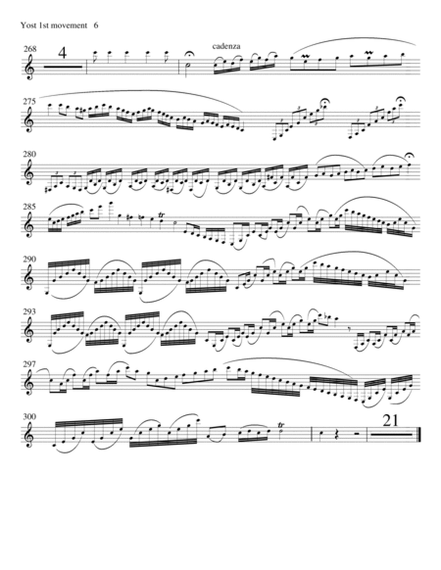 Yost - Concerto in Bb for clarinet and piano image number null