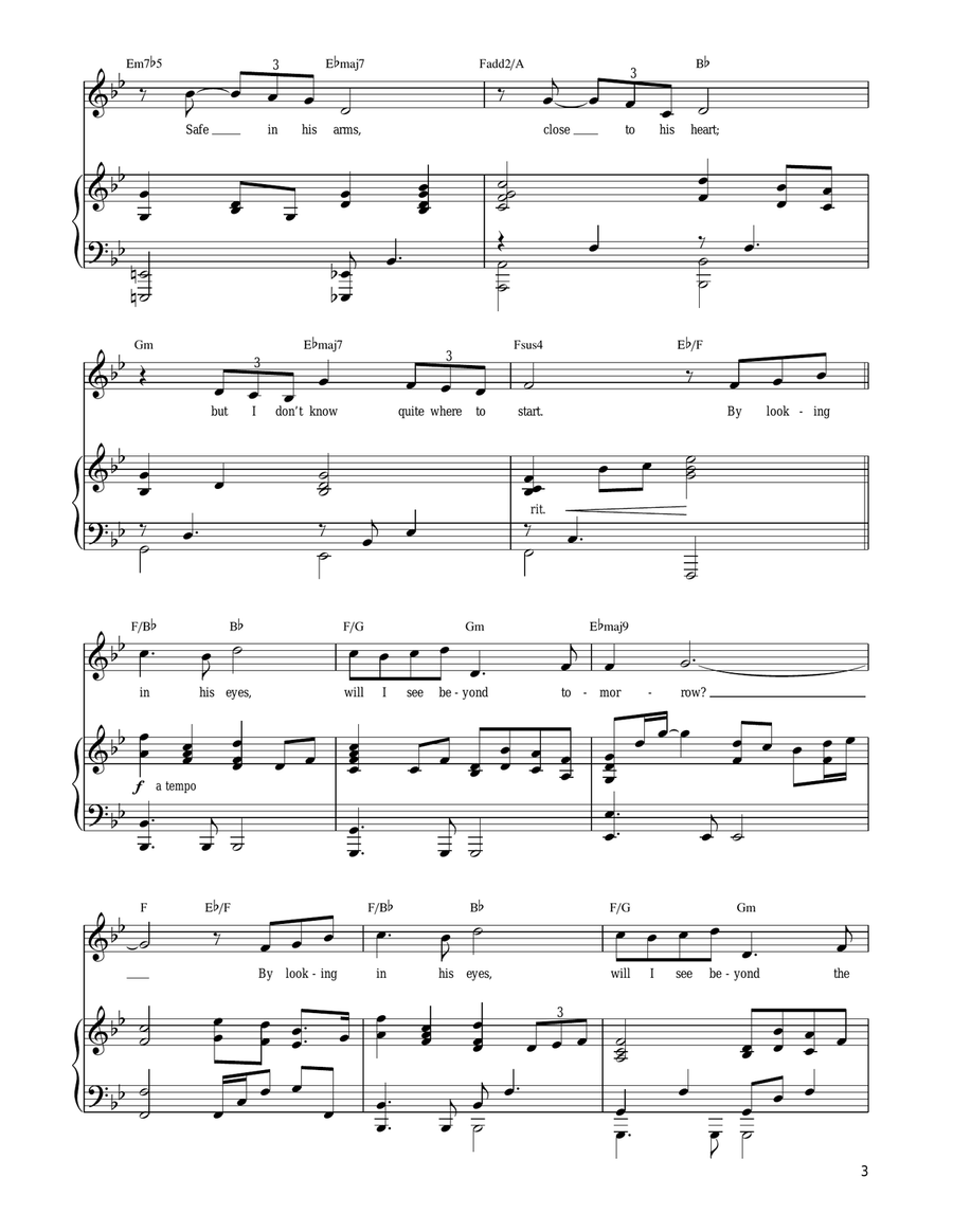 In His Eyes Voice scores gallery preview page 3