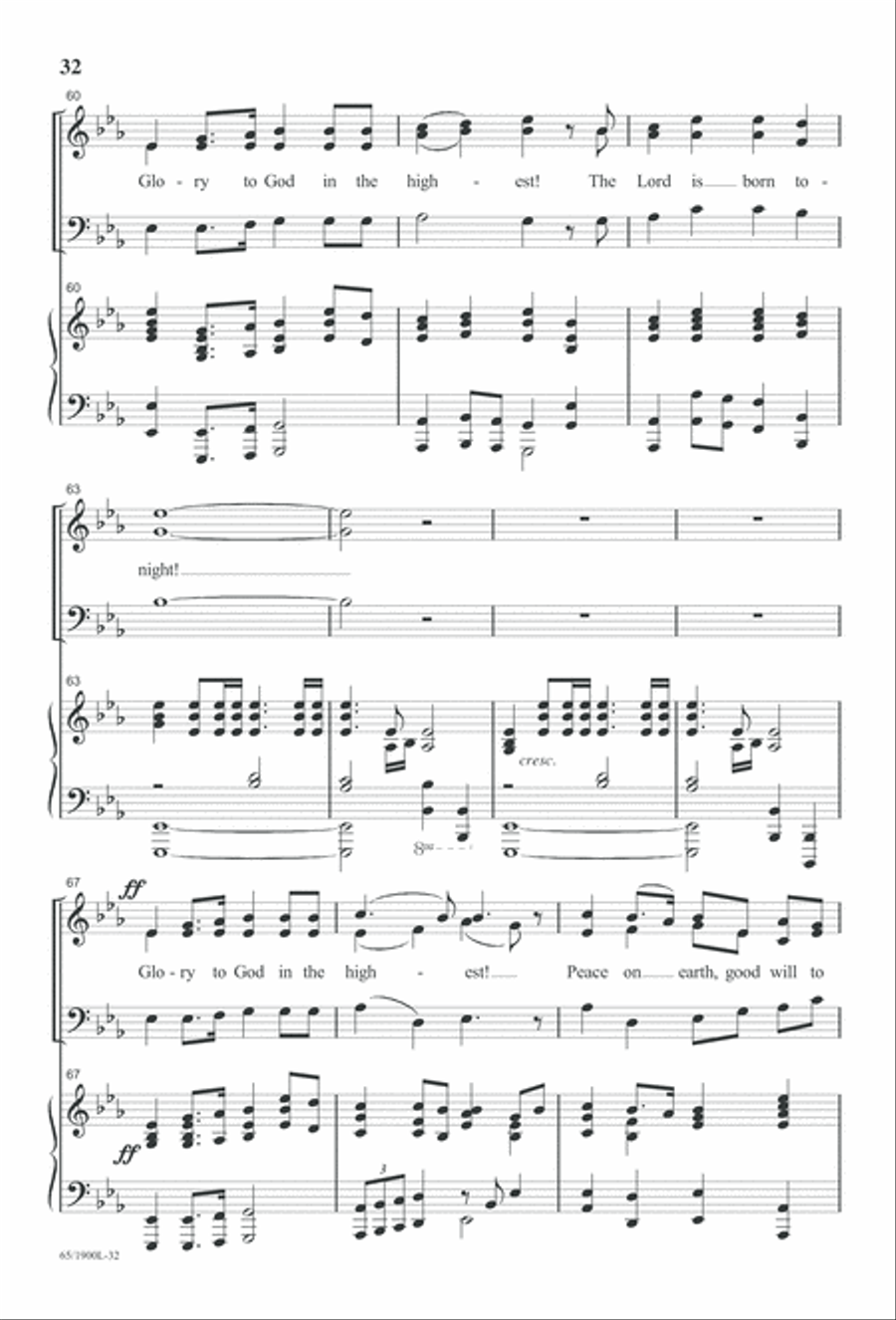 Love's Pure Light 3-Part scores gallery preview page 34