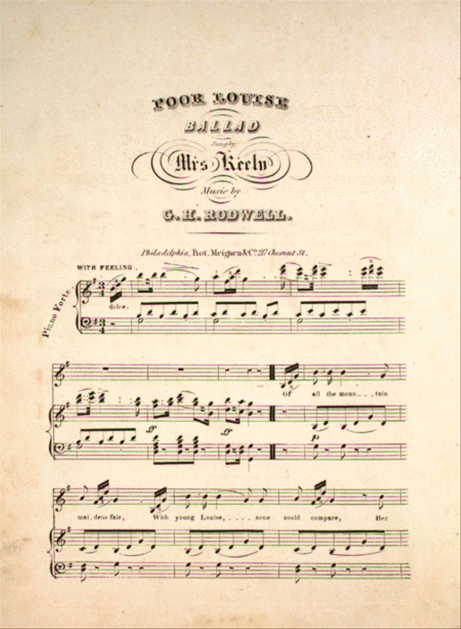 Poor Louise! Ballad Voice scores gallery preview page 1
