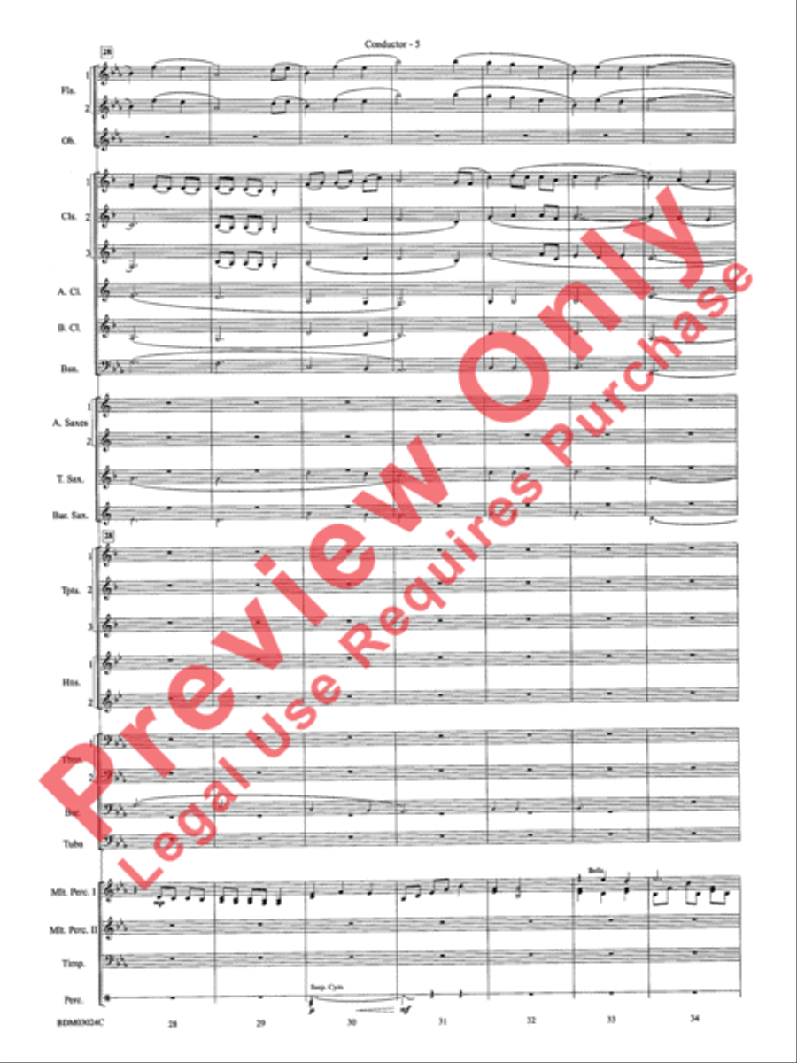 Winter Rhapsody - Cs Winter Rhapsody - Cs Concert Band scores gallery preview page 8
