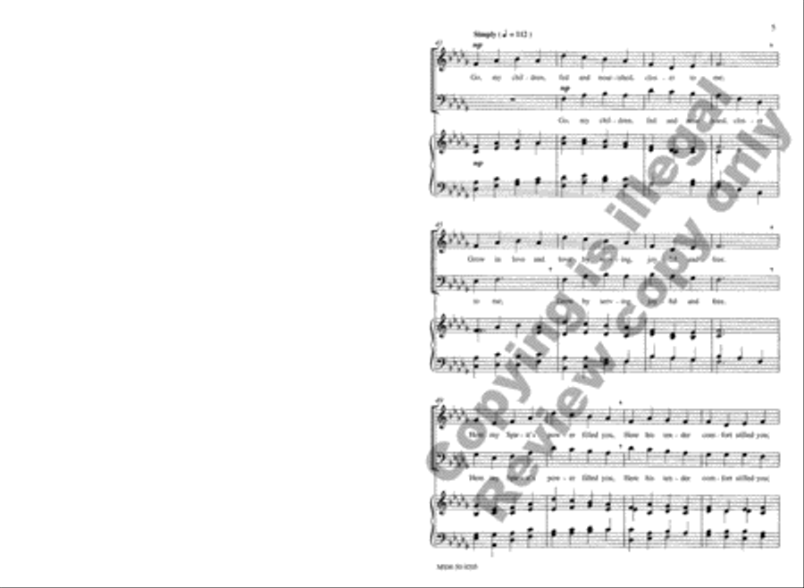 Go, My Children, with My Blessing 3-Part scores gallery preview page 6